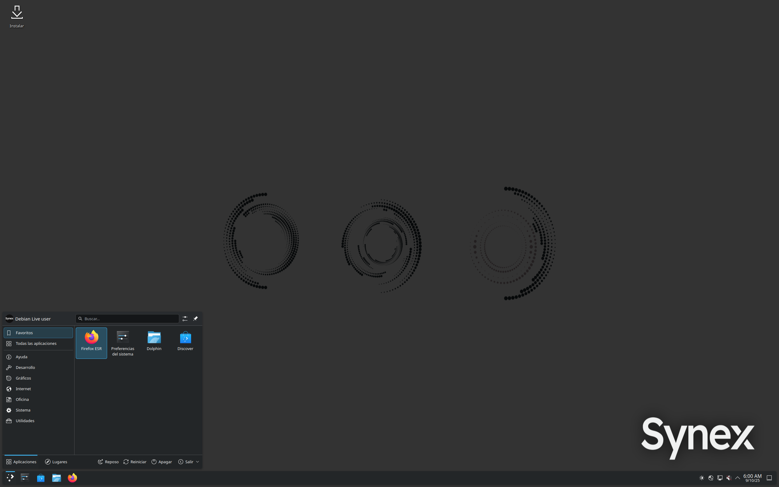 Synex desktop screenshot: 13.1 kde