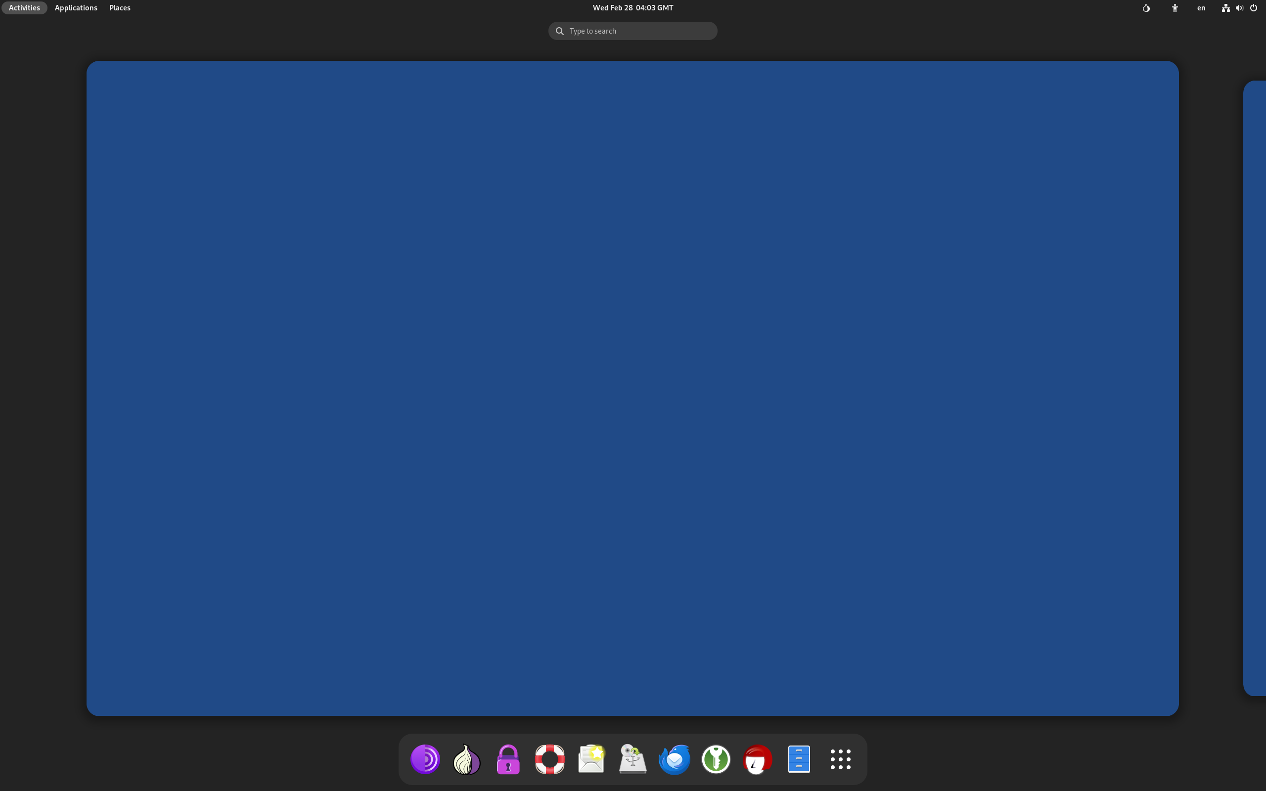 Tails desktop screenshot: 6.0