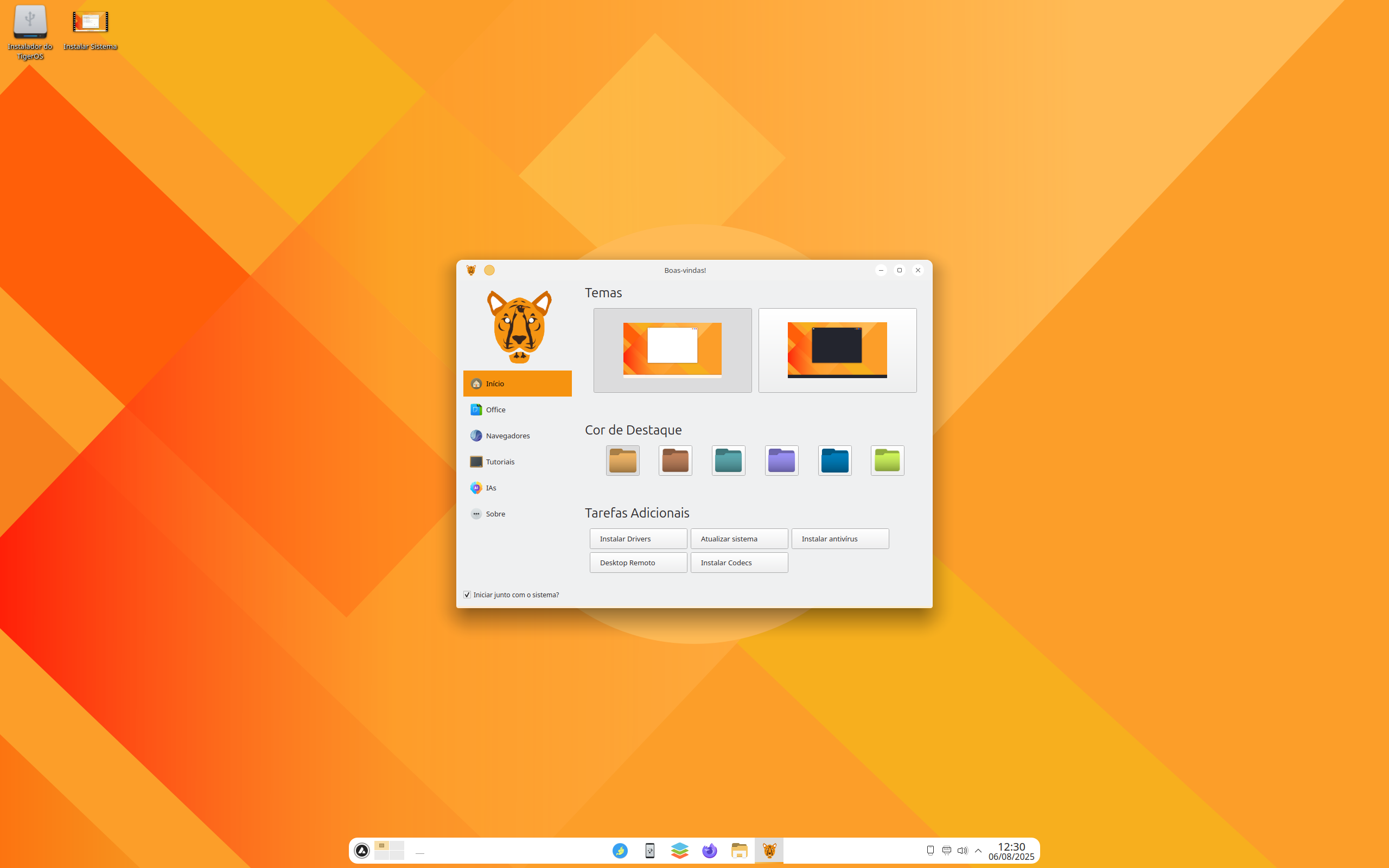 TigerOS desktop screenshot: 23.2.4