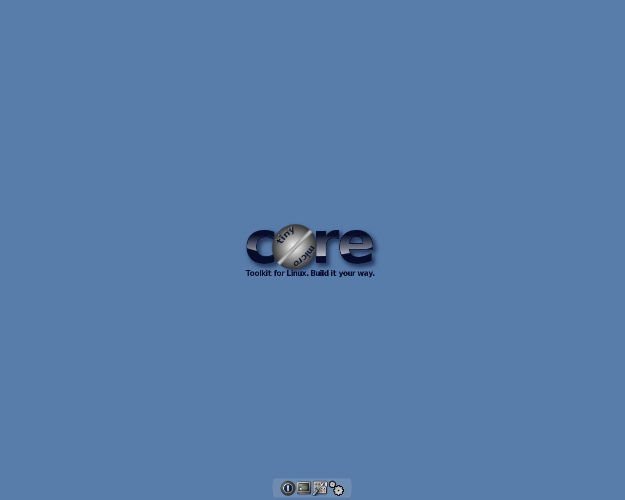 Tiny Core desktop screenshot: 3.1