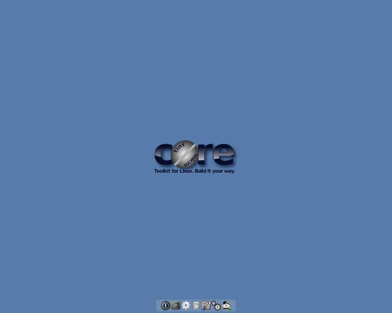 Tiny Core desktop screenshot: 3.4