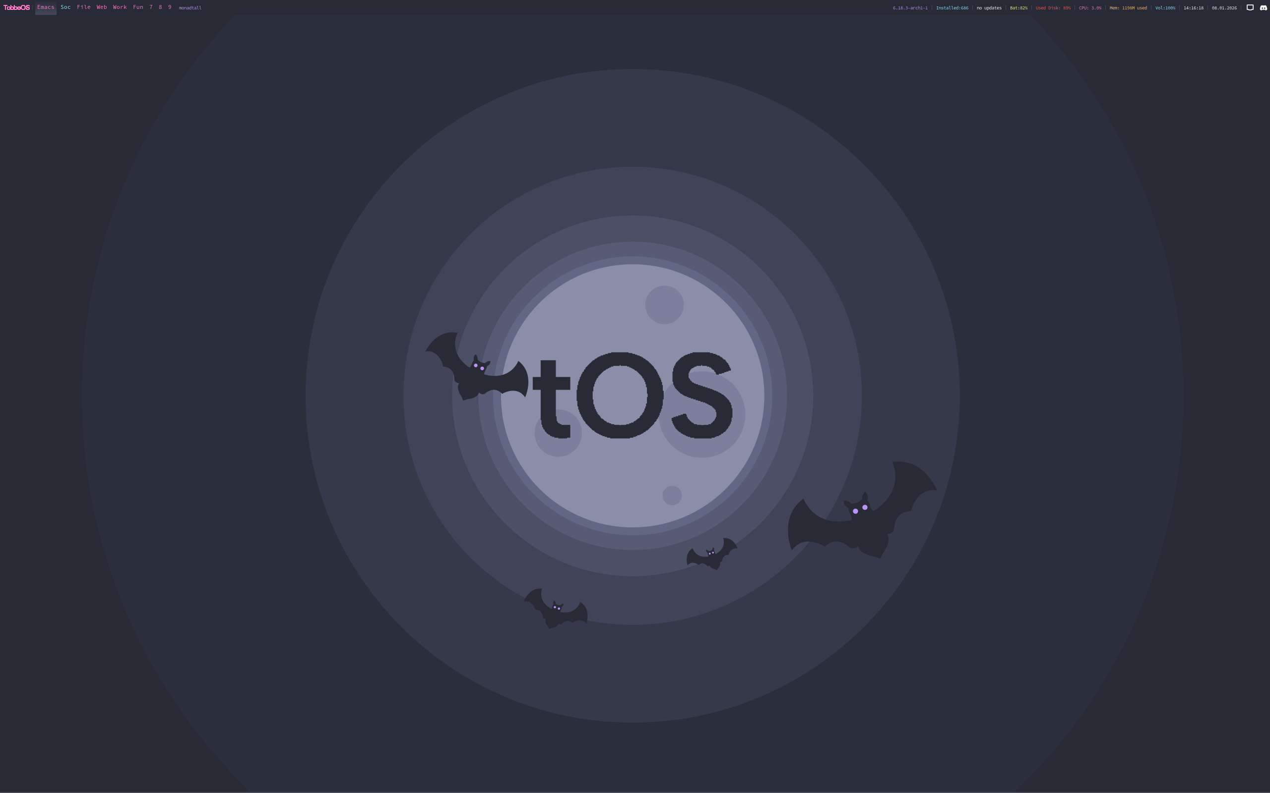 TobbeOS desktop screenshot: 2026.01.01
