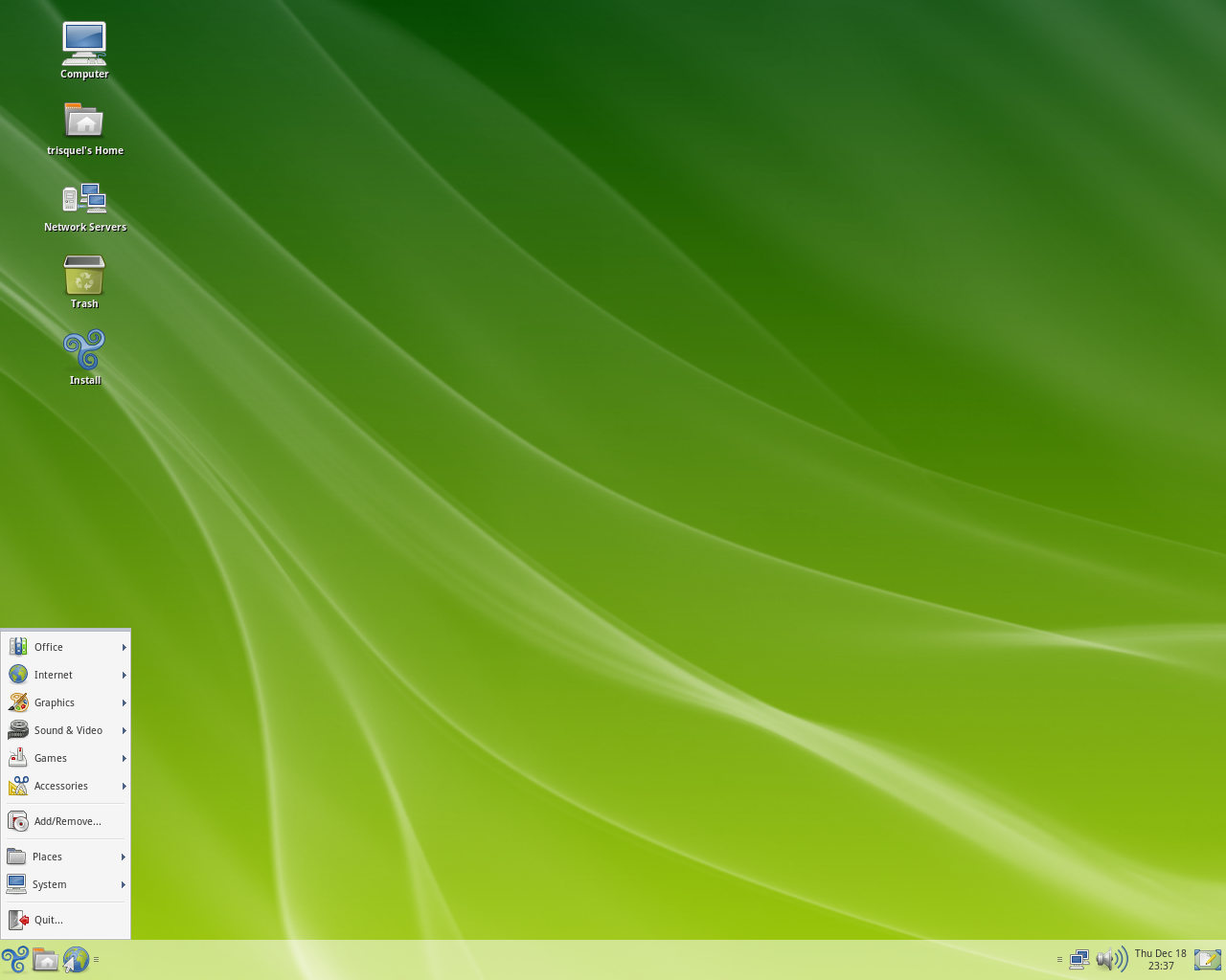 Trisquel desktop screenshot: 2.1