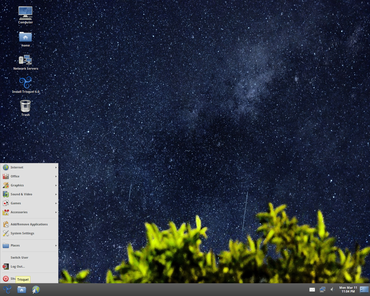 Trisquel desktop screenshot: 6.0