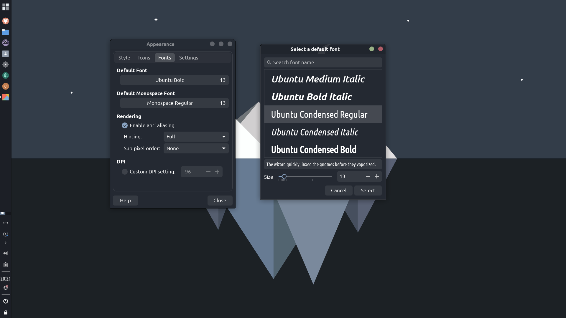 TROMjaro desktop screenshot: 2026.05.08 font