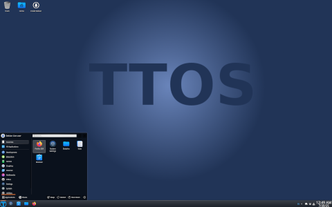 TTOS desktop screenshot: Distribution overview