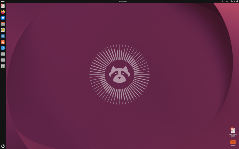 Ubuntu desktop screenshot: Distribution overview