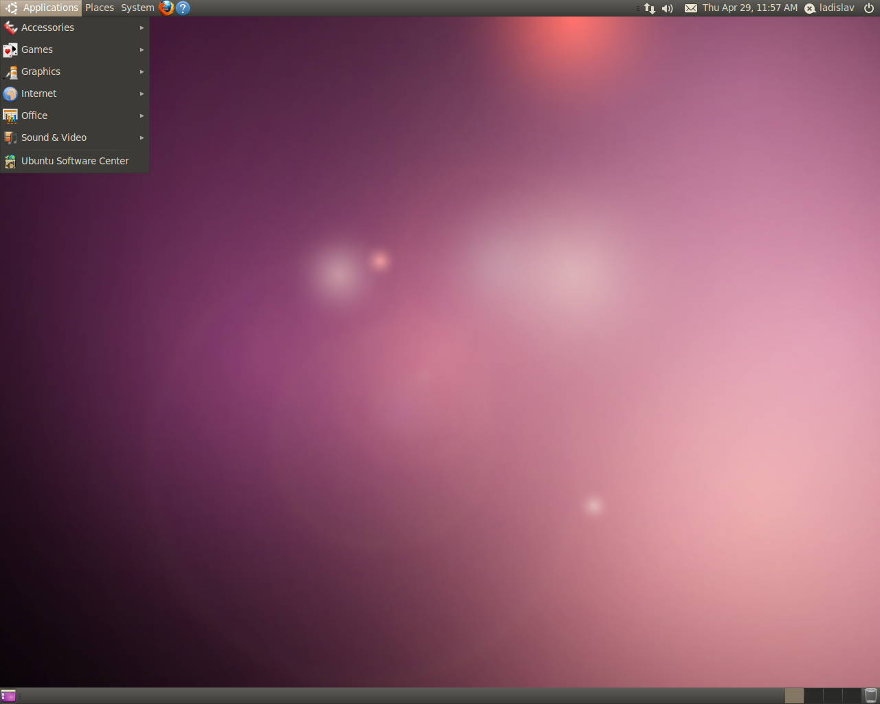 Ubuntu desktop screenshot: 10.04