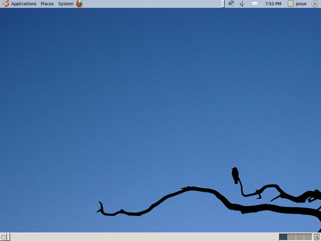 Ubuntu desktop screenshot: 11.04 desktop classic