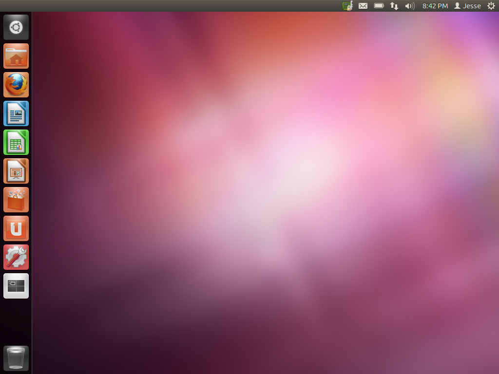 Ubuntu desktop screenshot: 11.10 desktop