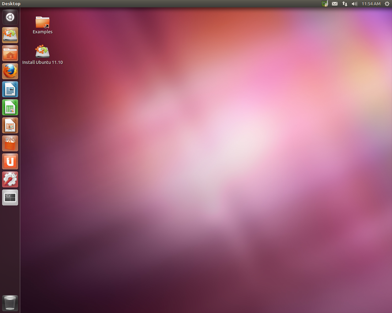 Ubuntu desktop screenshot: 11.10