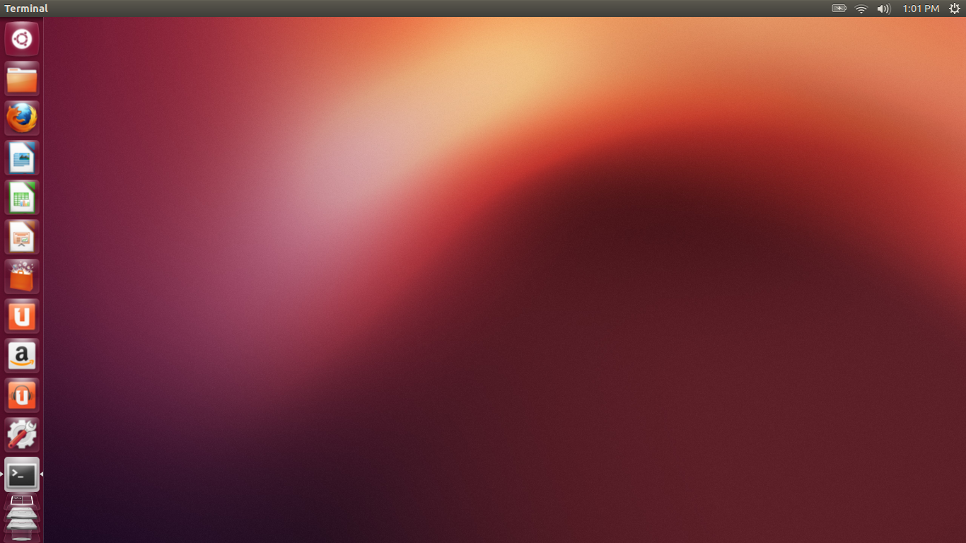 Ubuntu desktop screenshot: 12.10 desktop