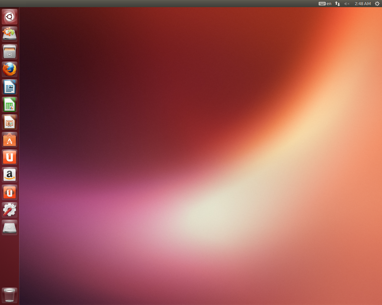 Ubuntu desktop screenshot: 13.04