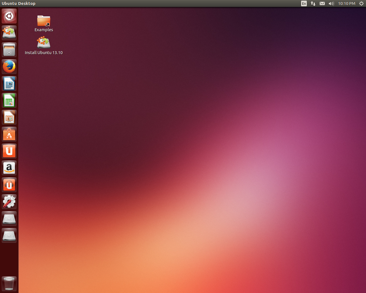 Ubuntu desktop screenshot: 13.10 desktop