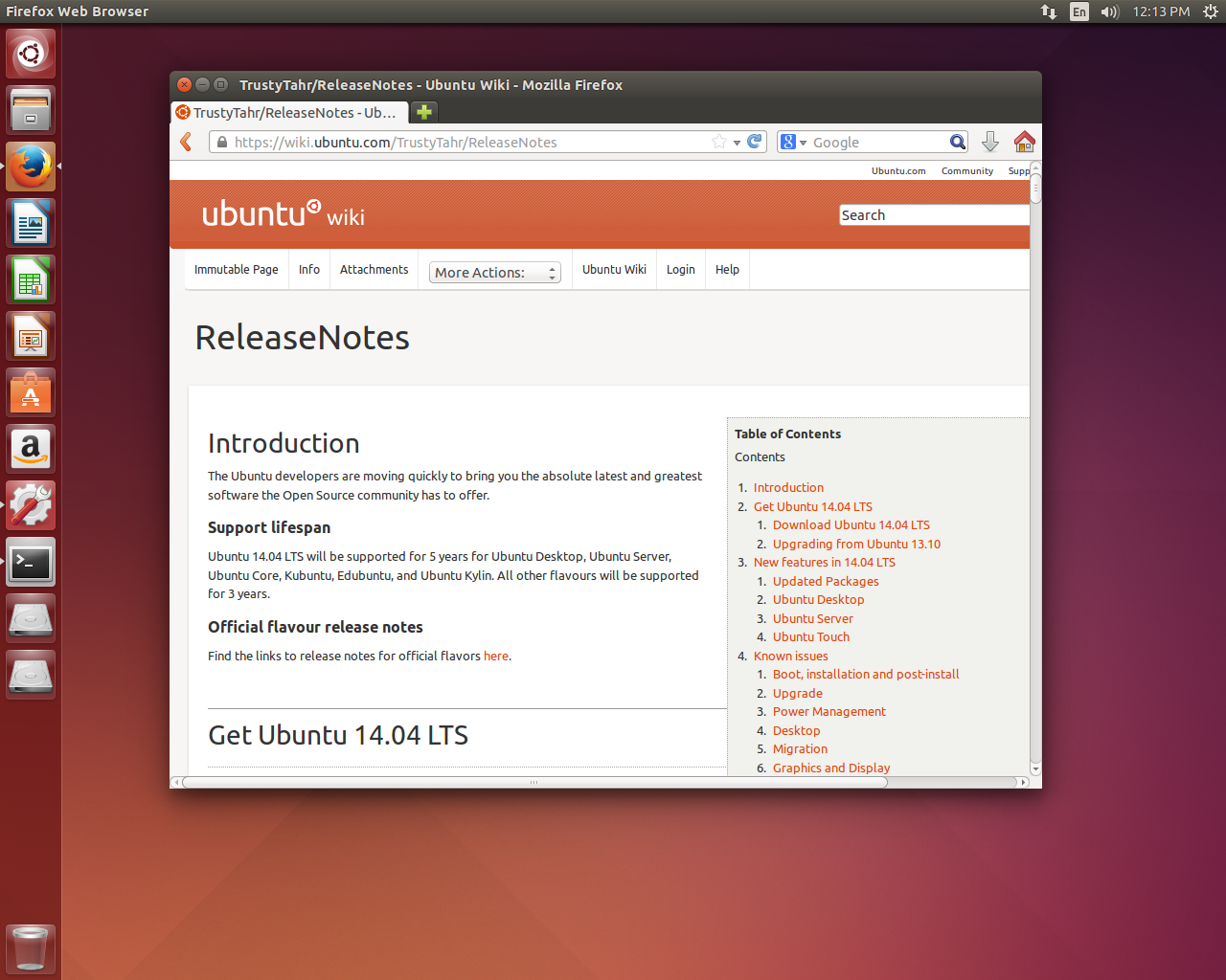 Ubuntu desktop screenshot: 14.04 desktop