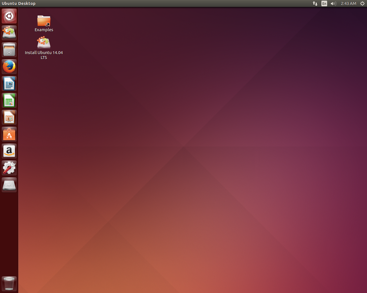 Ubuntu desktop screenshot: 14.04