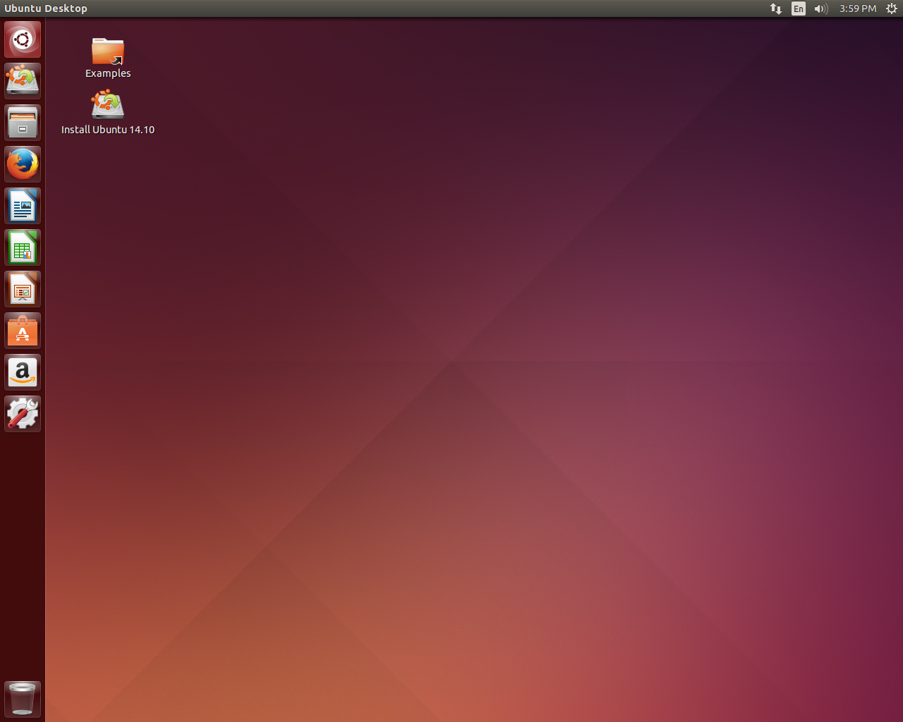 Ubuntu desktop screenshot: 14.10