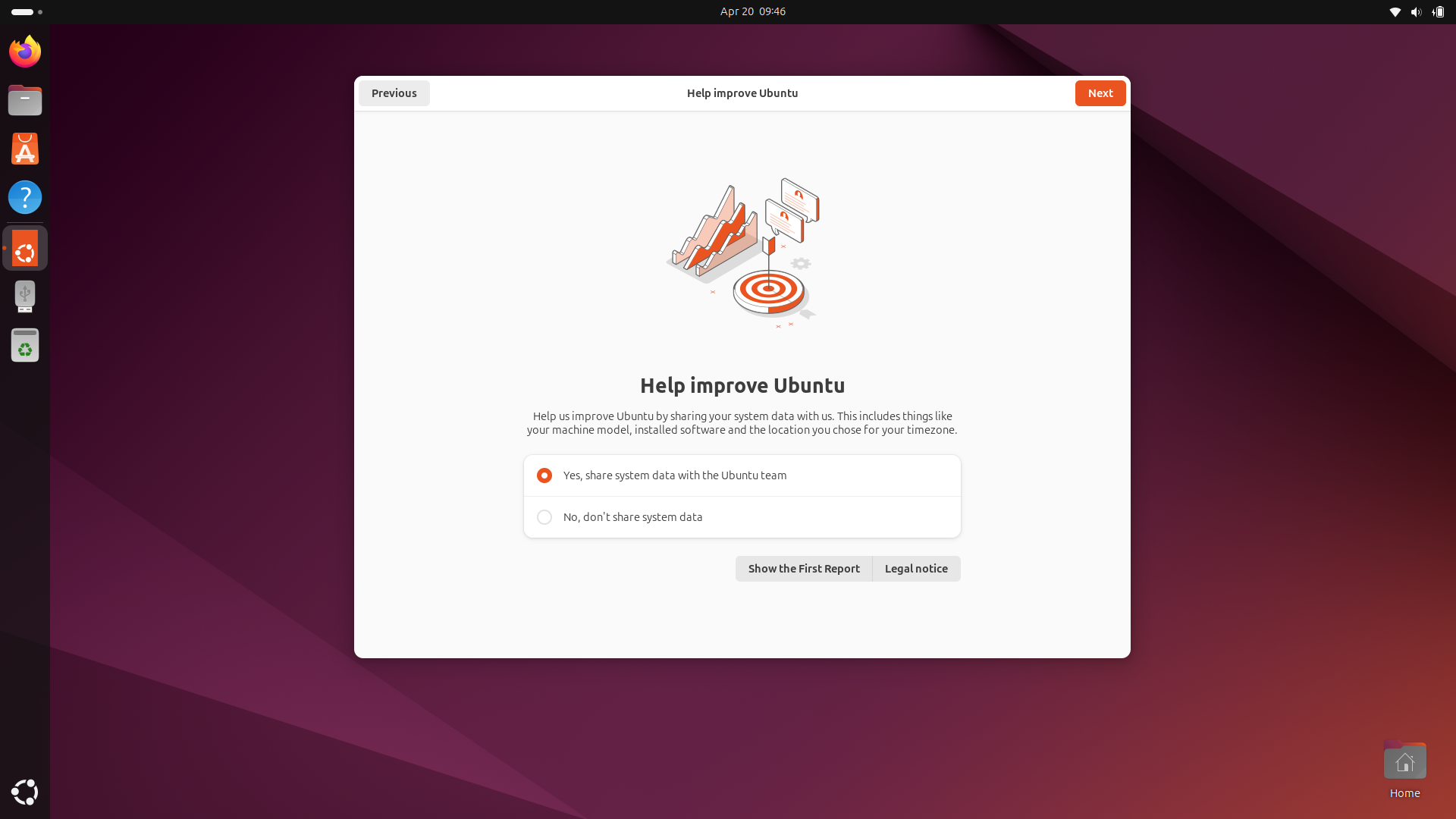 Ubuntu desktop screenshot: 24.04 welcome