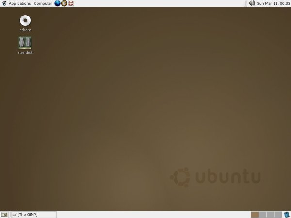 Ubuntu desktop screenshot: 4.10 desktop