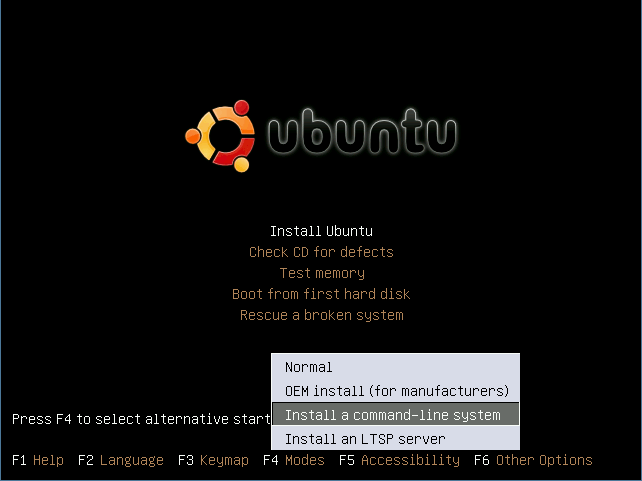 Ubuntu desktop screenshot: 8.10 alt install