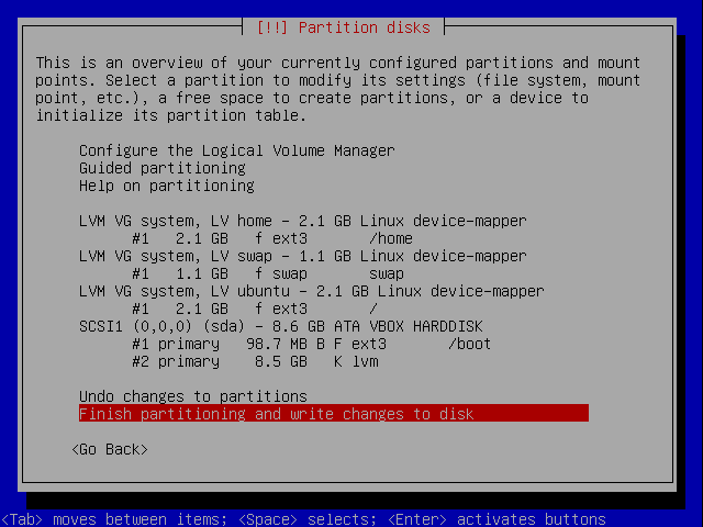 Ubuntu desktop screenshot: lvm install 04