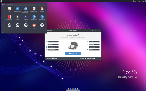Ubuntu Budgie desktop screenshot: Distribution overview