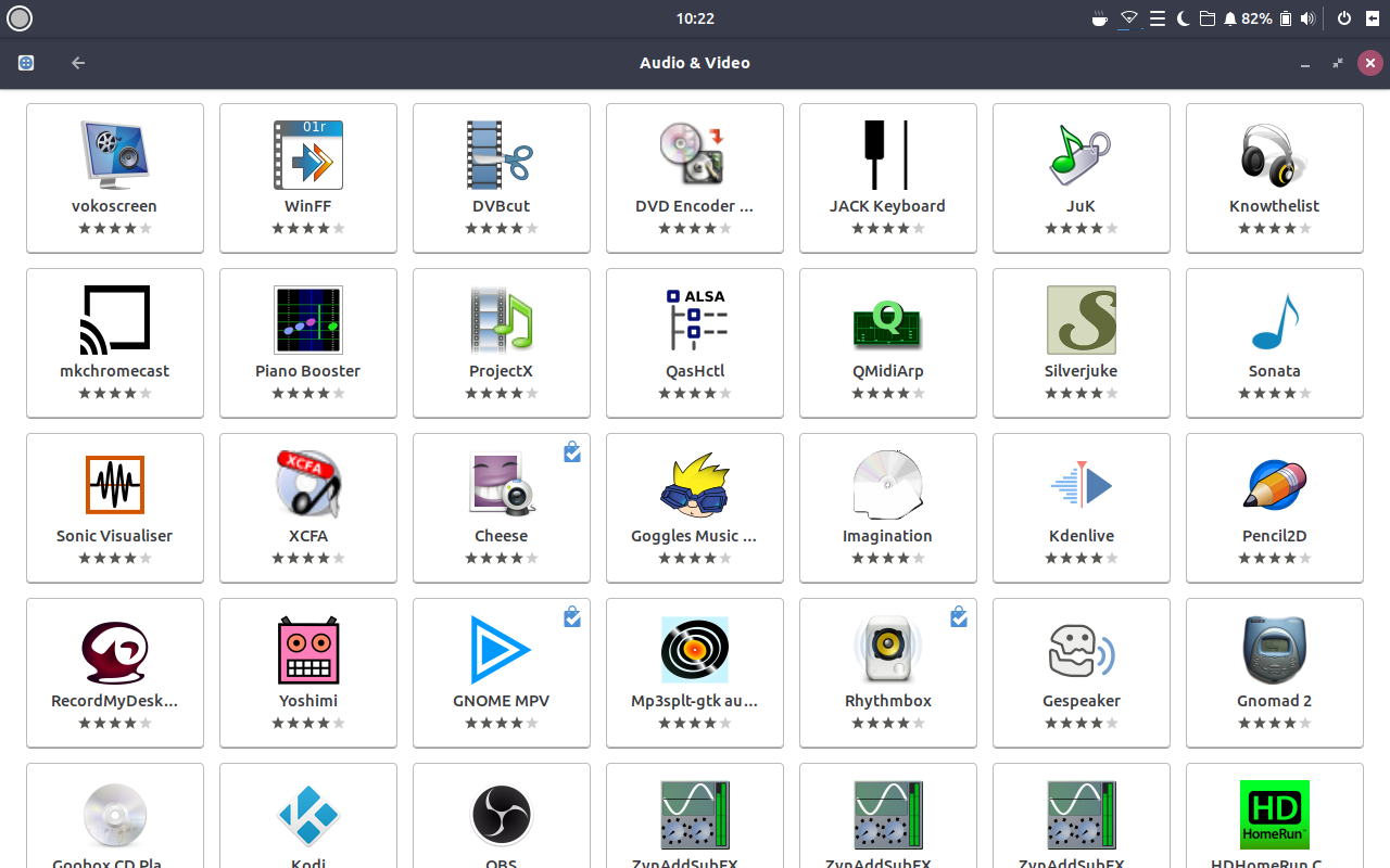 Ubuntu Budgie desktop screenshot: 18.04 software portal