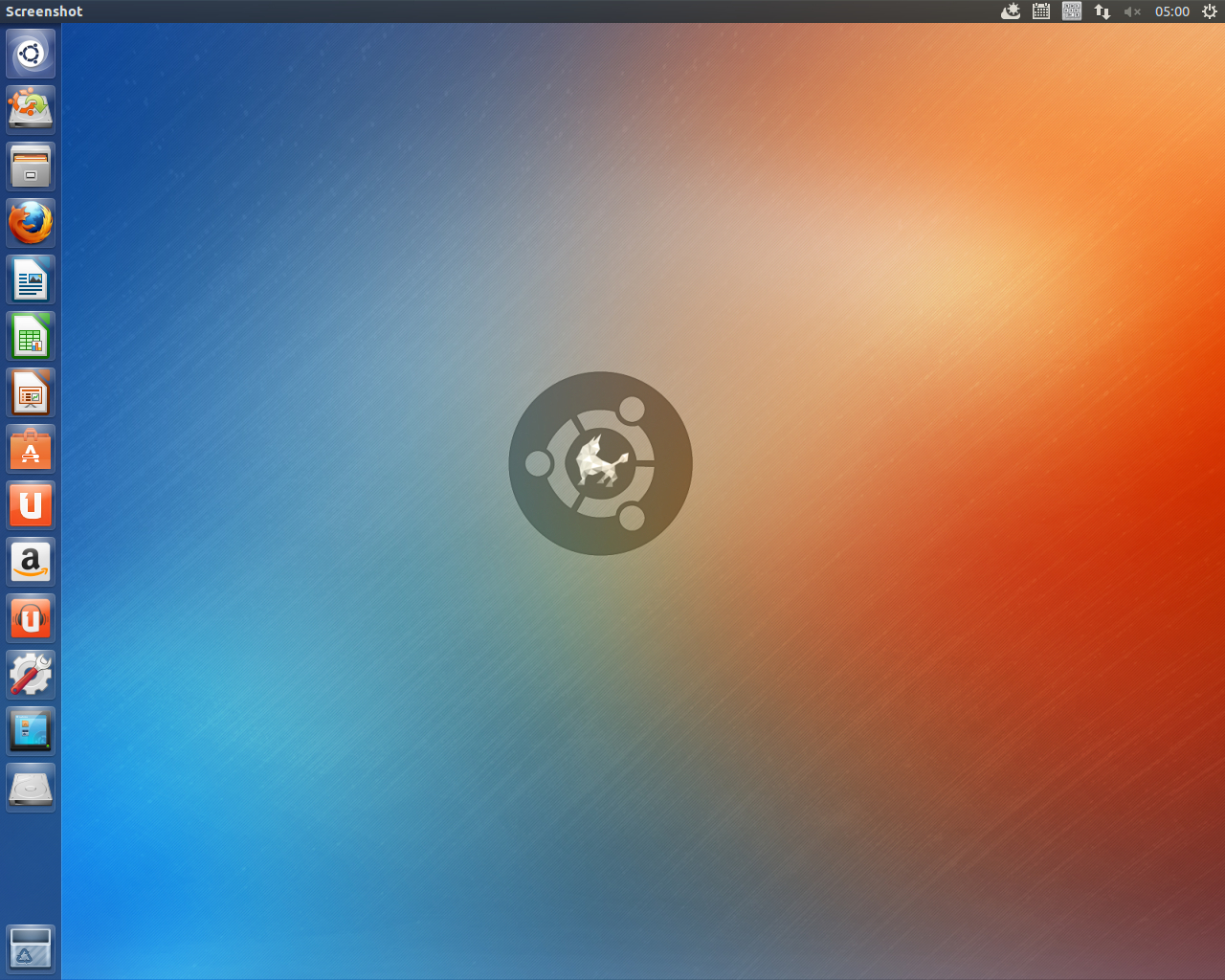 Ubuntu Kylin desktop screenshot: 13.04