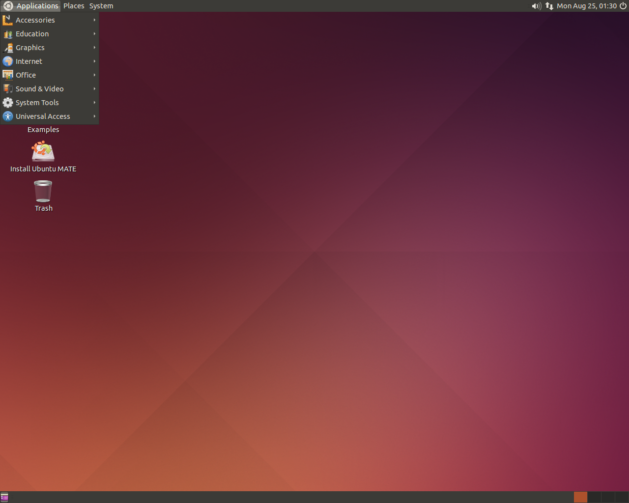 Ubuntu MATE desktop screenshot: 14.10 alpha2
