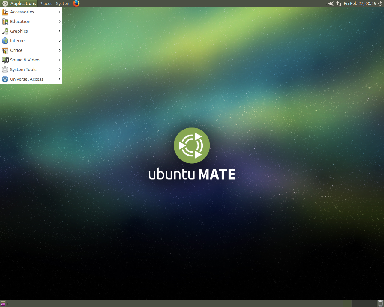 Ubuntu MATE desktop screenshot: 15.04 beta1