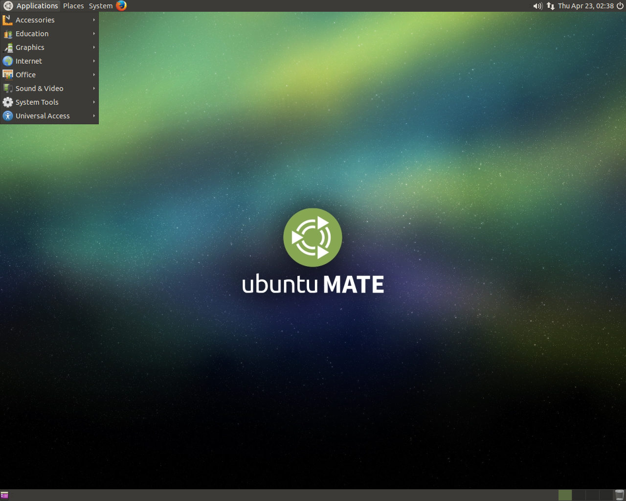 Ubuntu MATE desktop screenshot: 15.04