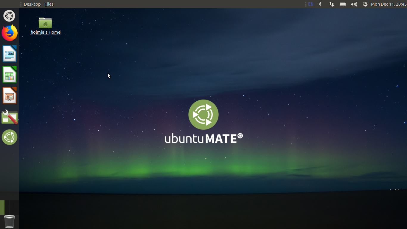 Ubuntu MATE desktop screenshot: 17.10 mutiny