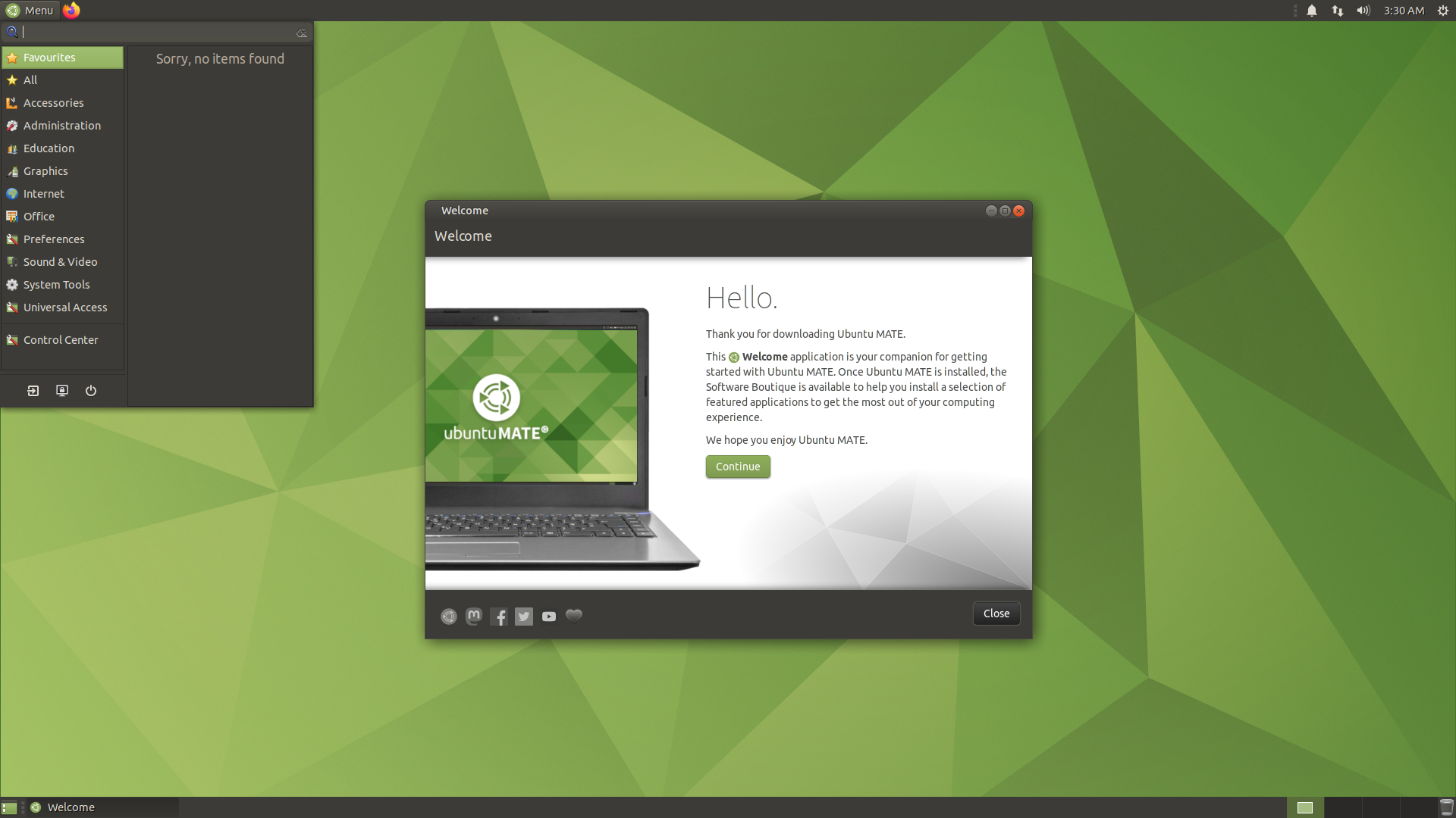 Ubuntu MATE desktop screenshot: 20.04