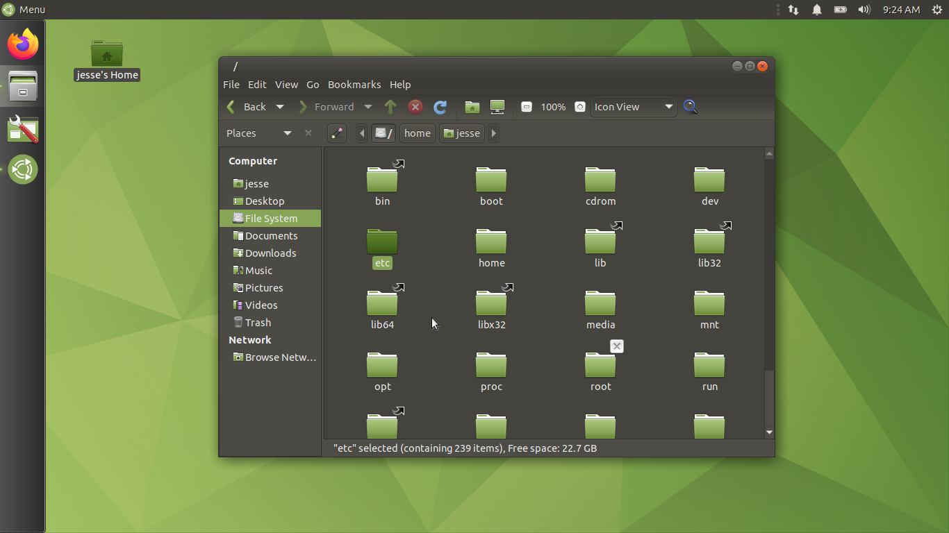 Ubuntu MATE desktop screenshot: 21.04 dark