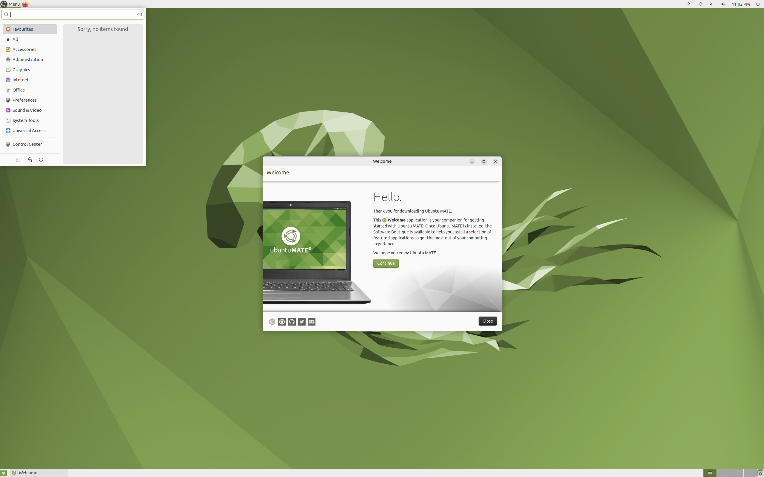 Ubuntu MATE desktop screenshot: 22.04