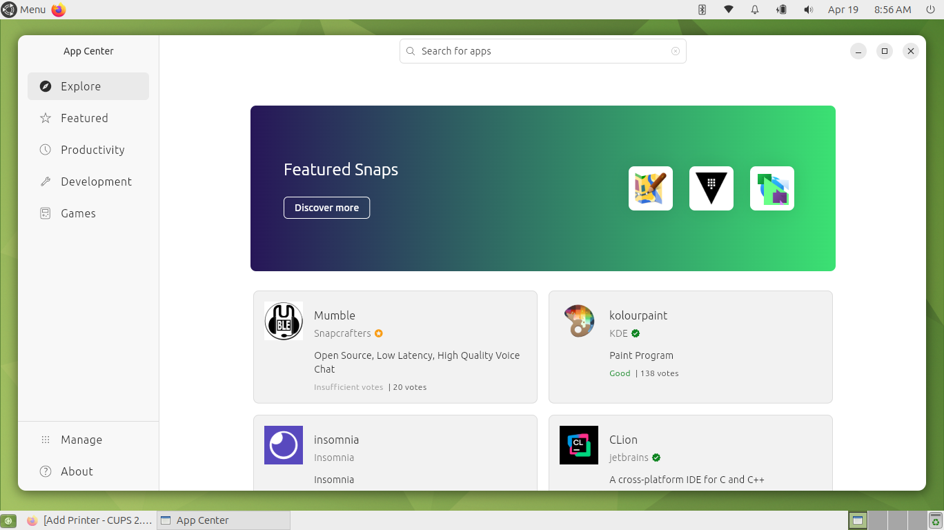 Ubuntu MATE desktop screenshot: 25.04 app center