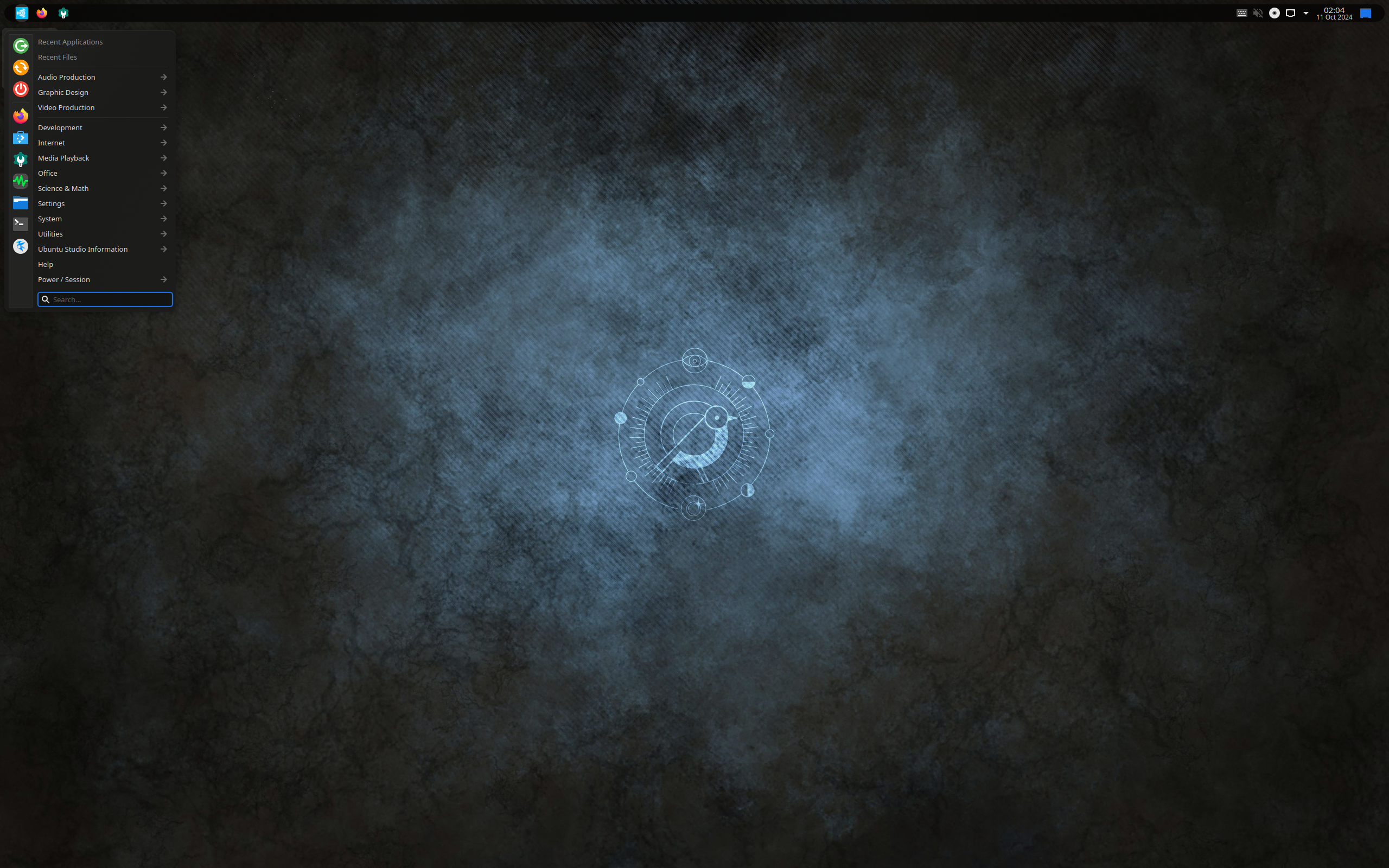 Ubuntu Studio desktop screenshot: 24.10