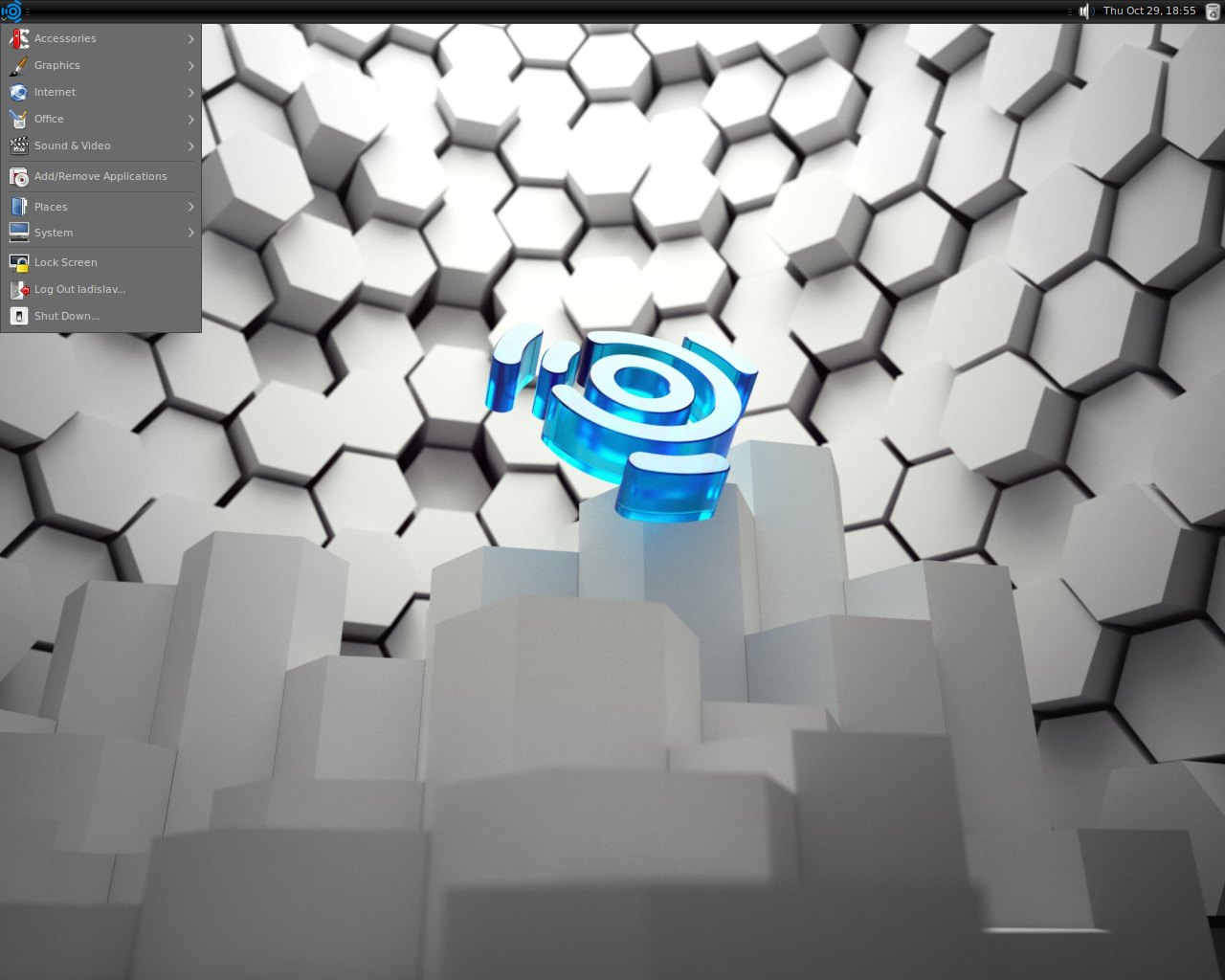 Ubuntu Studio desktop screenshot: 9.10