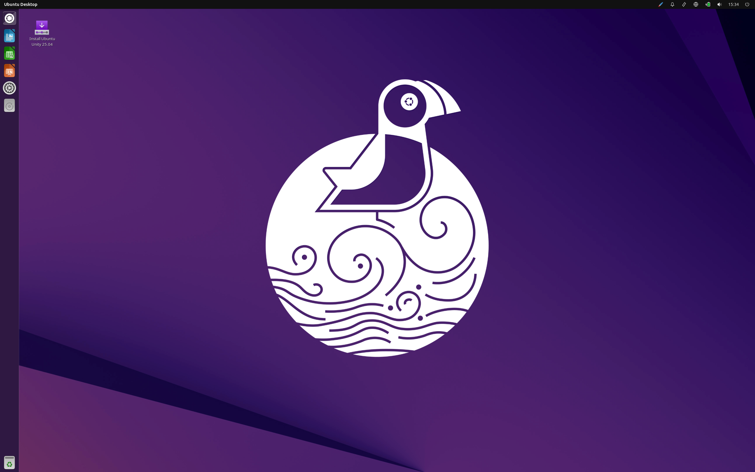 Ubuntu Unity desktop screenshot: 25.04