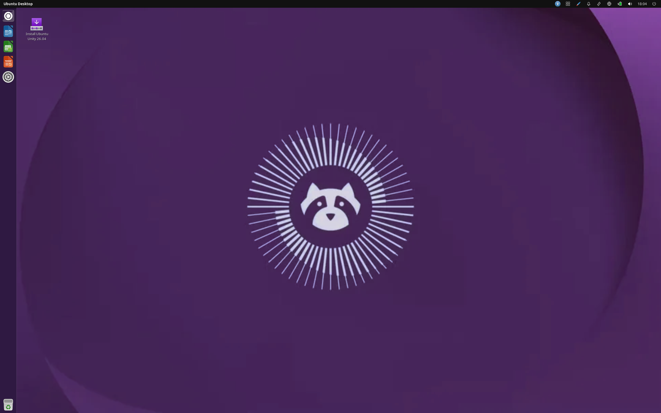 Ubuntu Unity desktop screenshot: 26.04
