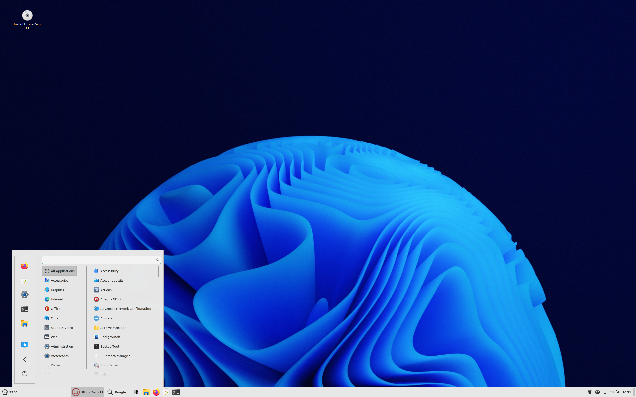 Ufficio Zero desktop screenshot: 11.1