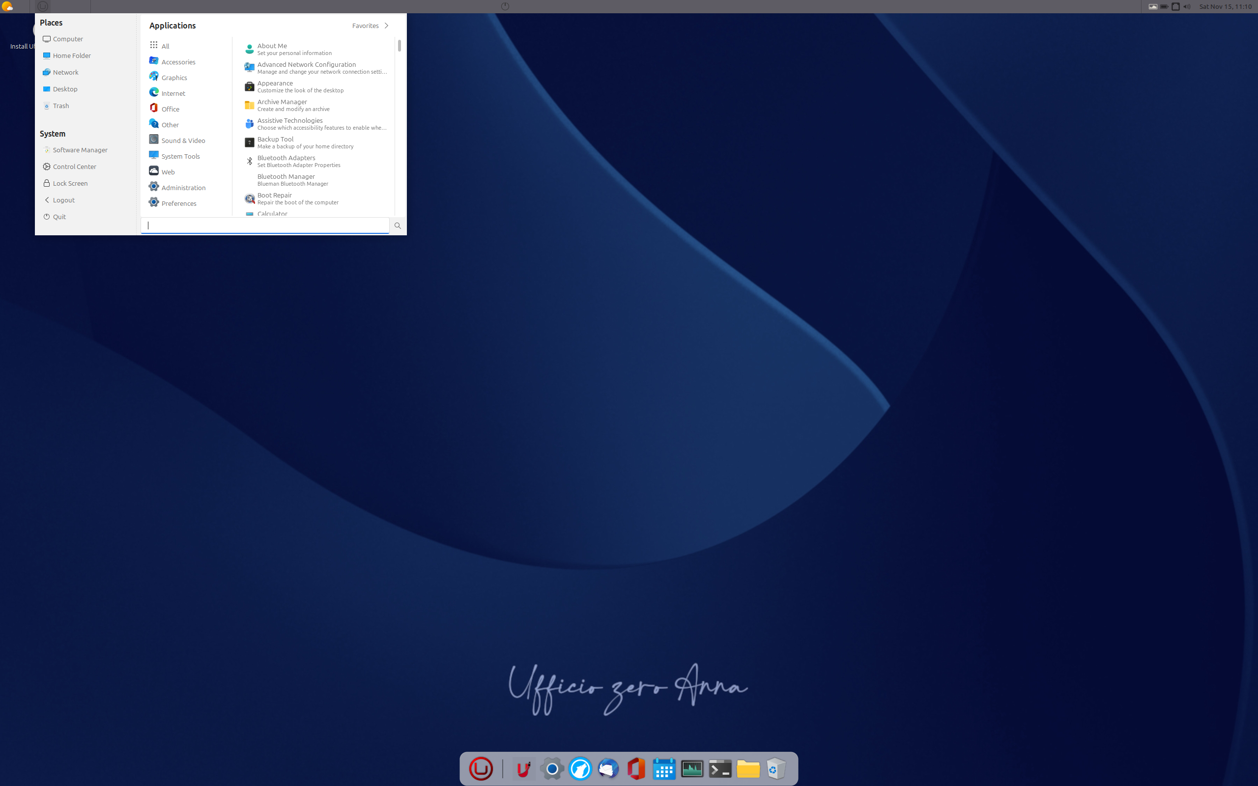 Ufficio Zero desktop screenshot: anna 11 3