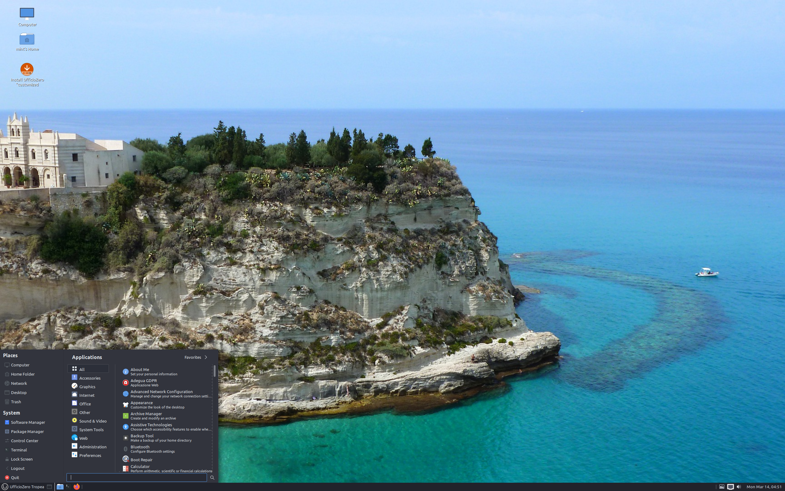 Ufficio Zero desktop screenshot: tropea 3.3
