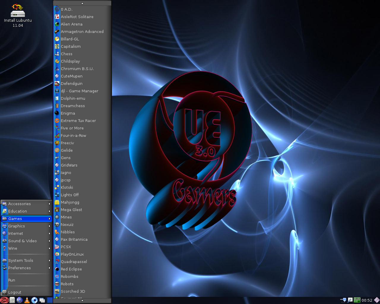 Ultimate desktop screenshot: 3.0 gamers