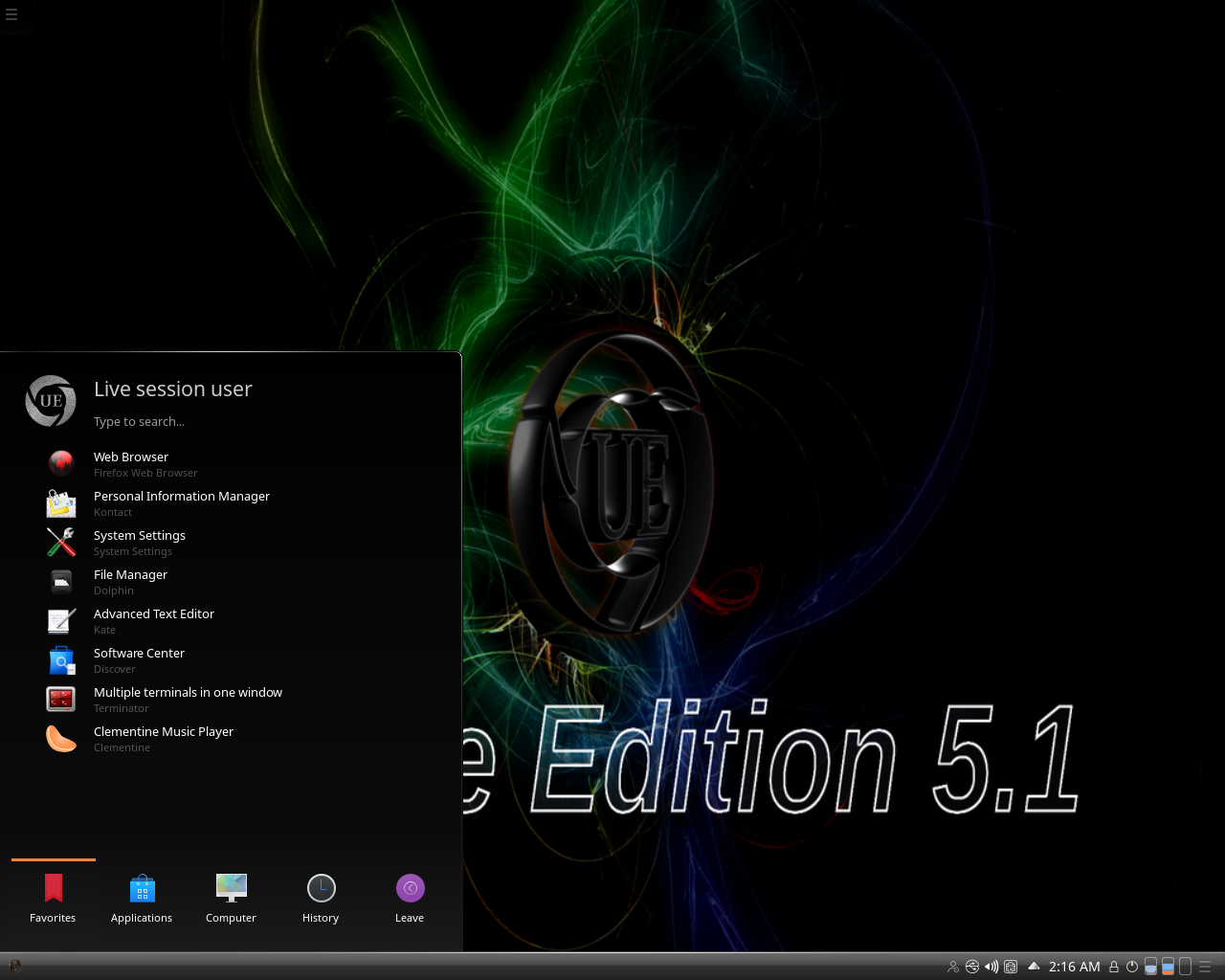 Ultimate desktop screenshot: 5.1