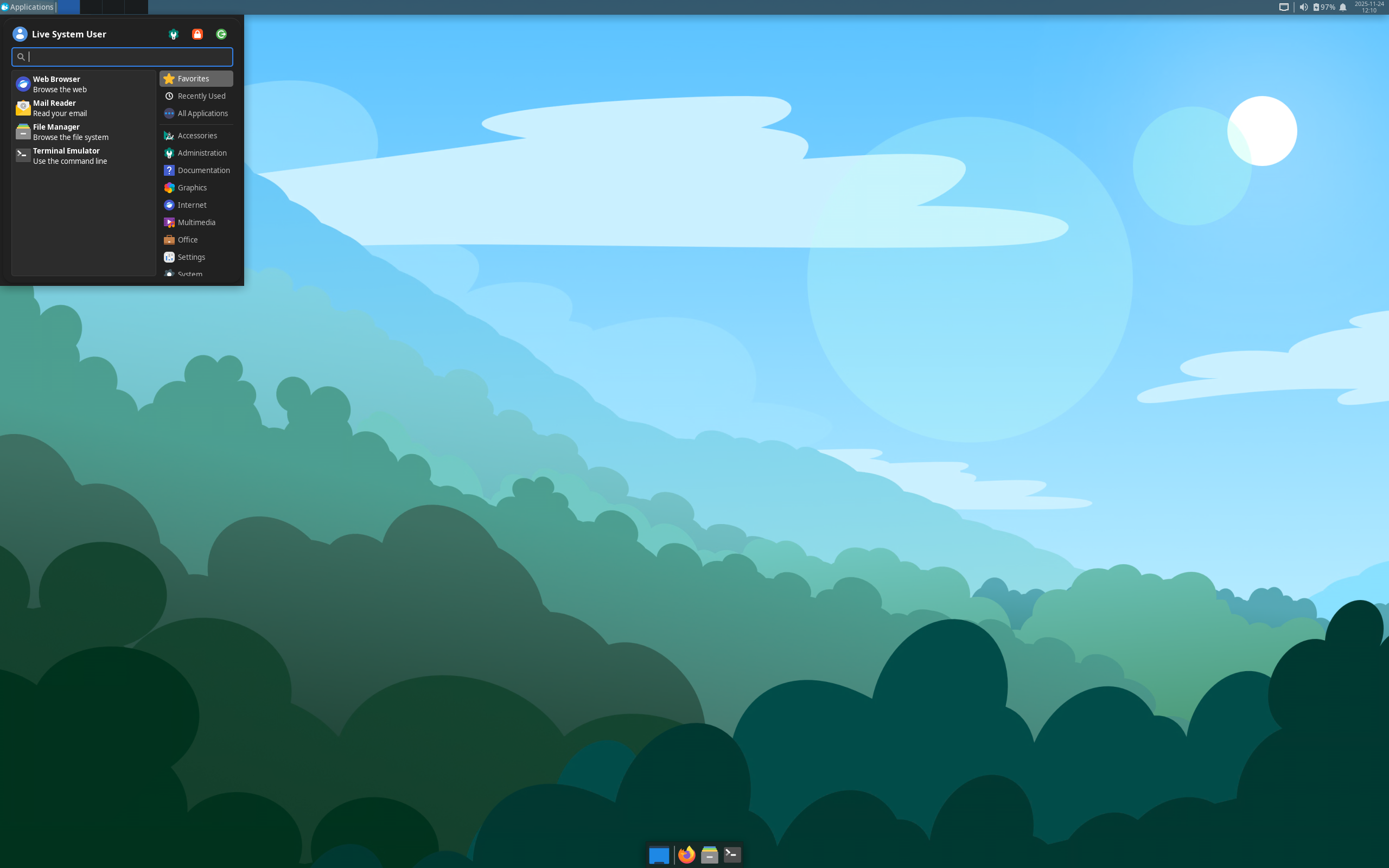 Ultramarine desktop screenshot: 43 xfce