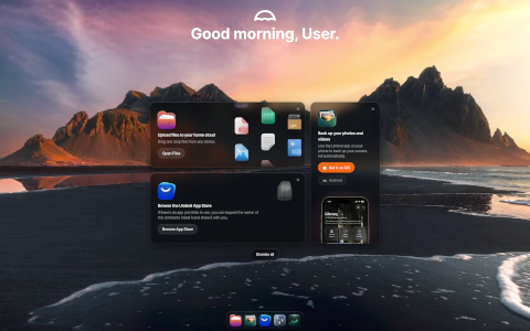 umbrelOS desktop screenshot: Distribution overview