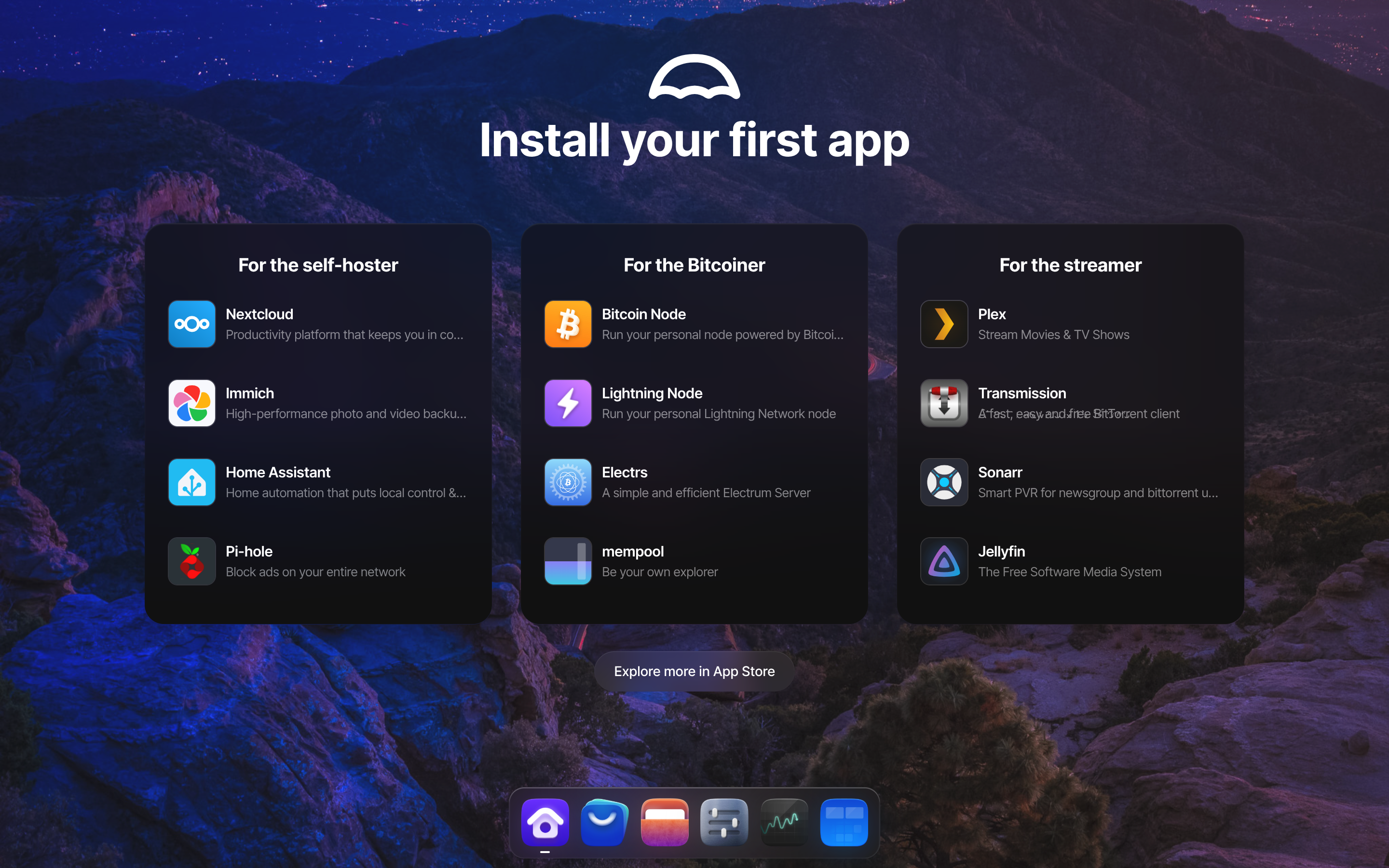 umbrelOS desktop screenshot: 1.4.2