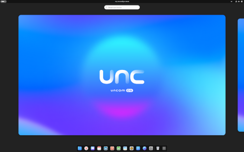Uncom desktop screenshot: Distribution overview