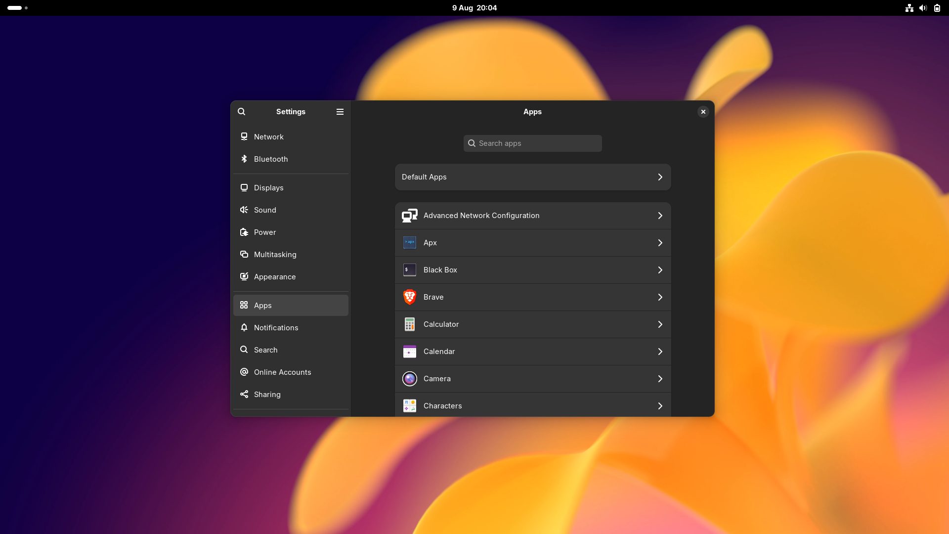 Vanilla desktop screenshot: 2 settings